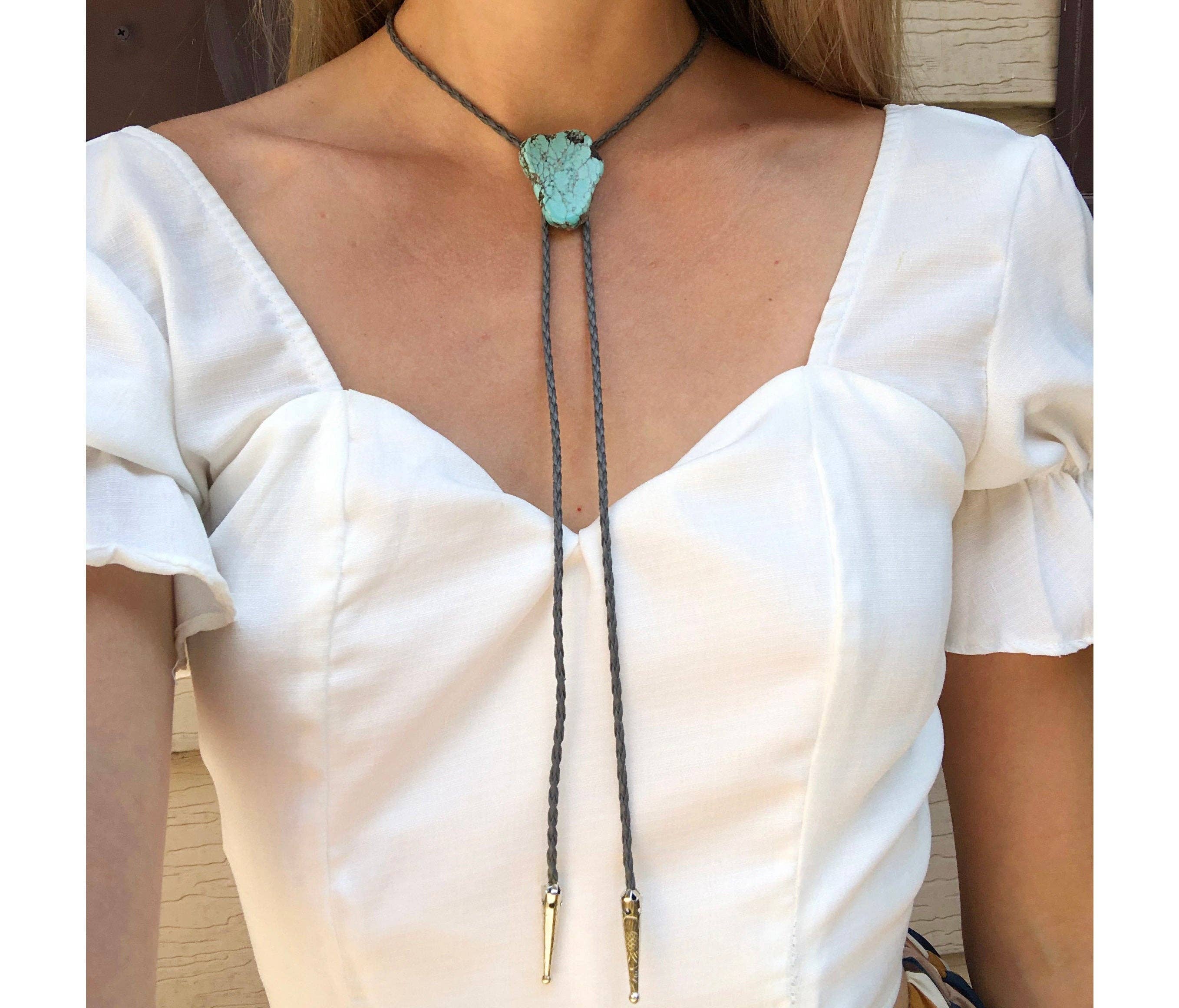 Handmade Turquoise Bolo Tie