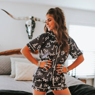 Black Brand Pajama Set