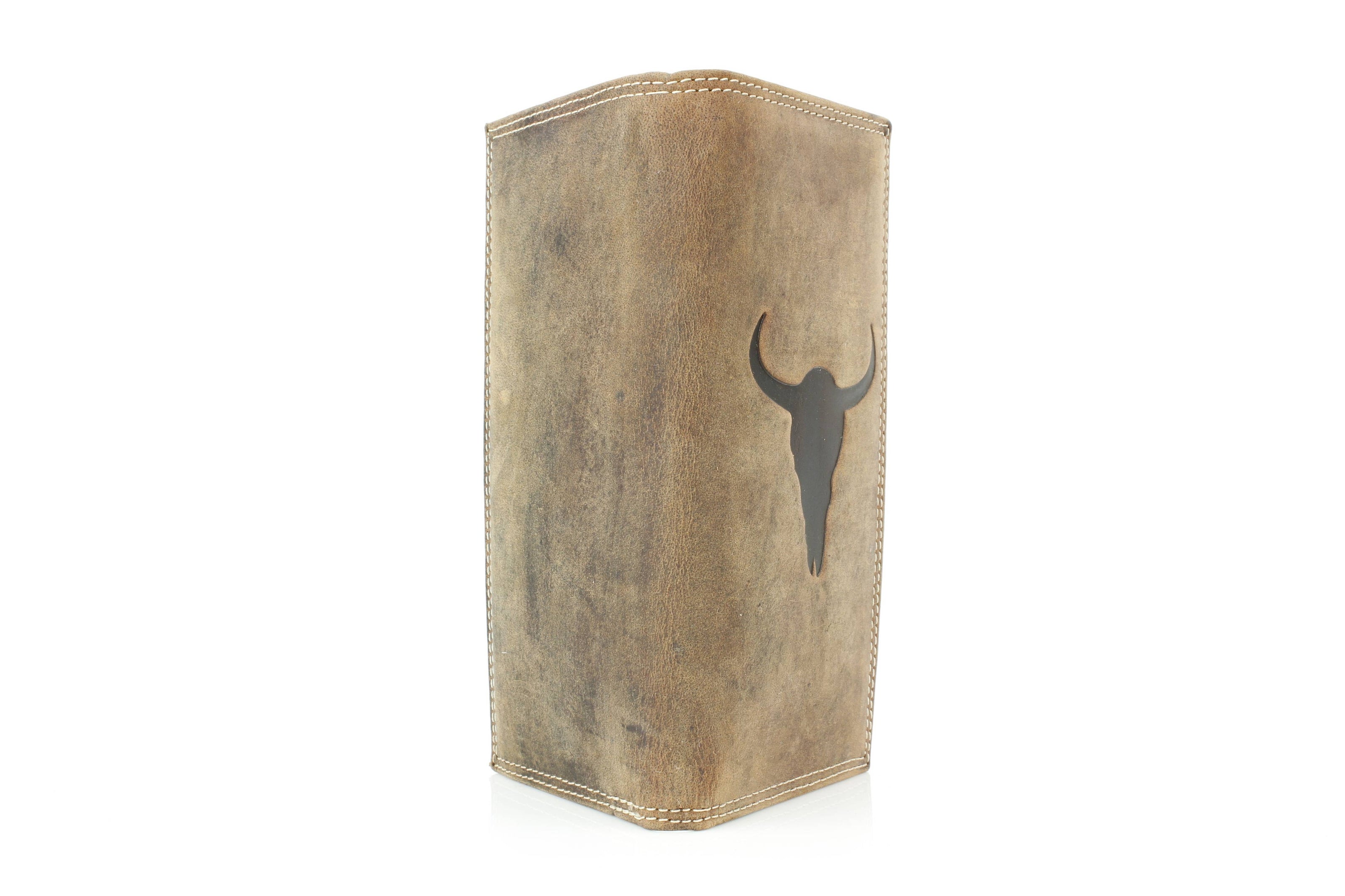 Rodeo Wallet with Embossed Bison Skull ABMW