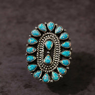 Kristyn's Classic Concho Stone Ring MADE TO ORDER