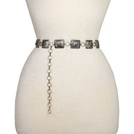 Etched Rectangular Concho Belt