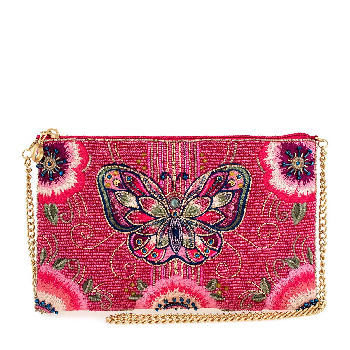 Social Butterfly Beaded Butterfly Mini Crossbody Handbag