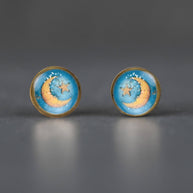 Moon & Star Picture Studs
