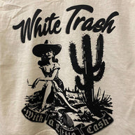 White Trash Boxy Midriff Muscle Top