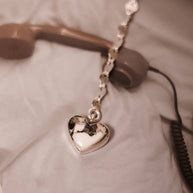 Little Heart Sterling Lariat Necklace