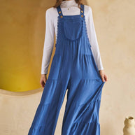 Tired Wide Leg Overall