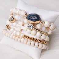 Aspen Bracelet Set White