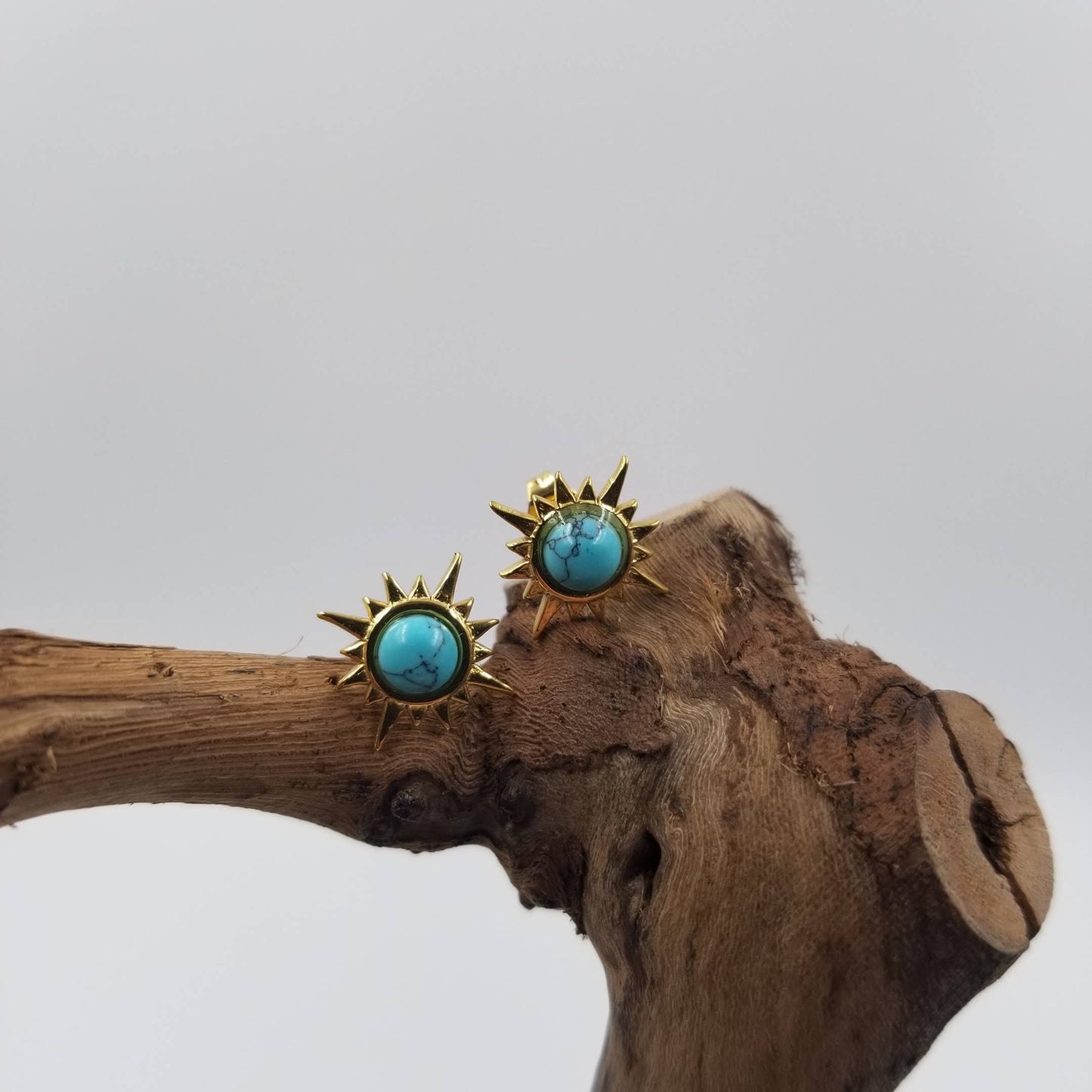 Turquoise Sunshine Studs