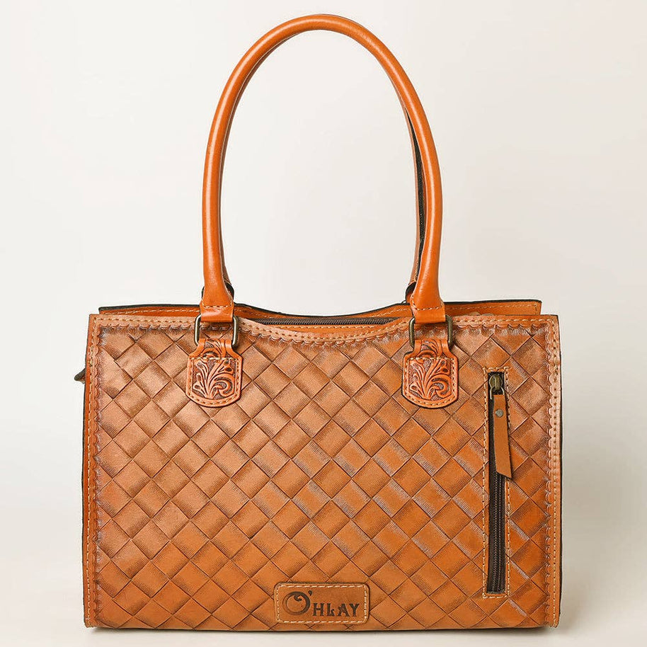 Tooled Leather Tote