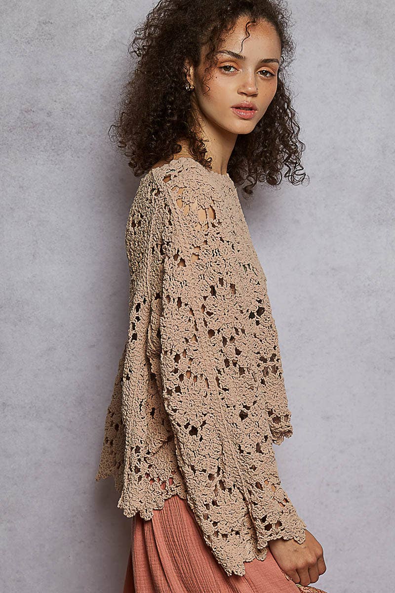 Crochet Chenile Sweater