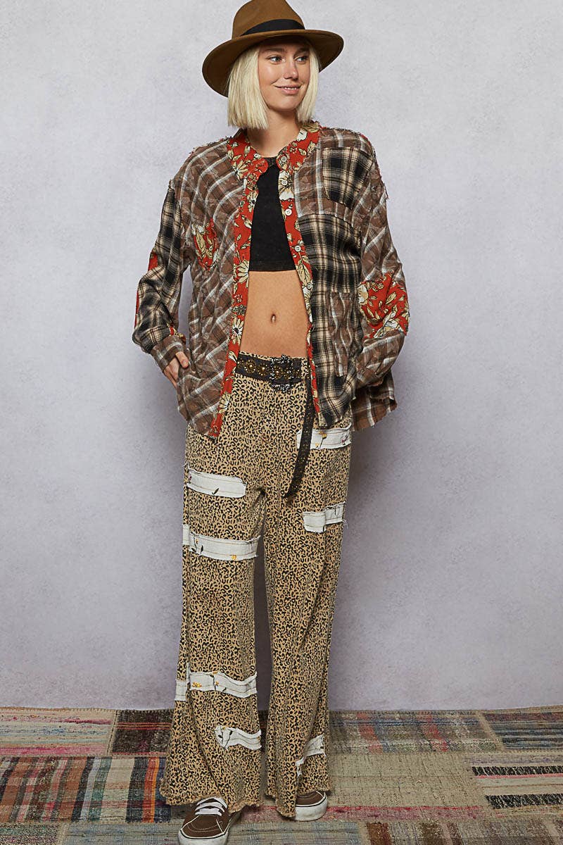 Vintage Washed Plaid Shirt