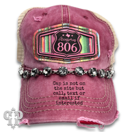 Small rhinestone trucker hat chain