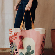 Pink Cactus Tote
