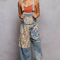 Animal Print & Floral Overalls