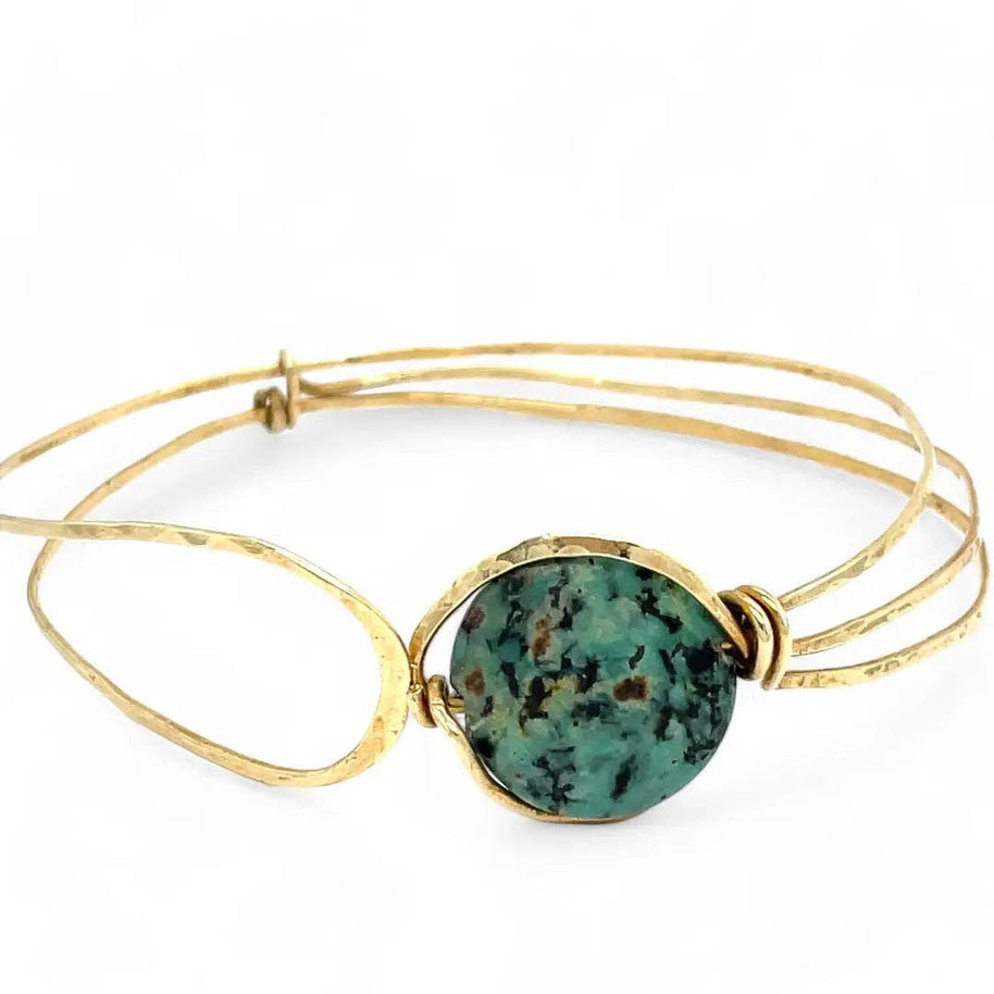 Handmade Turquoise Moon Bracelet