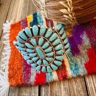 Handcrafted Turquoise & Sterling Silver Cuff Bracelet