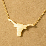 Dainty Bull Head Necklace