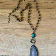 Rock Out Turquoise Necklace