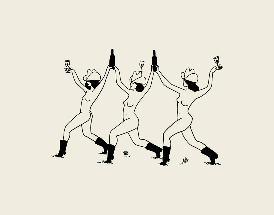 Western Wine Vintage Wall Art Print