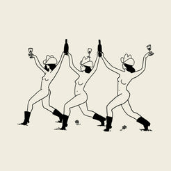 Western Wine Vintage Wall Art Print
