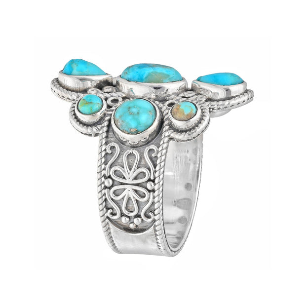 Mohave Turquoise Sterling Silver Statement Rings