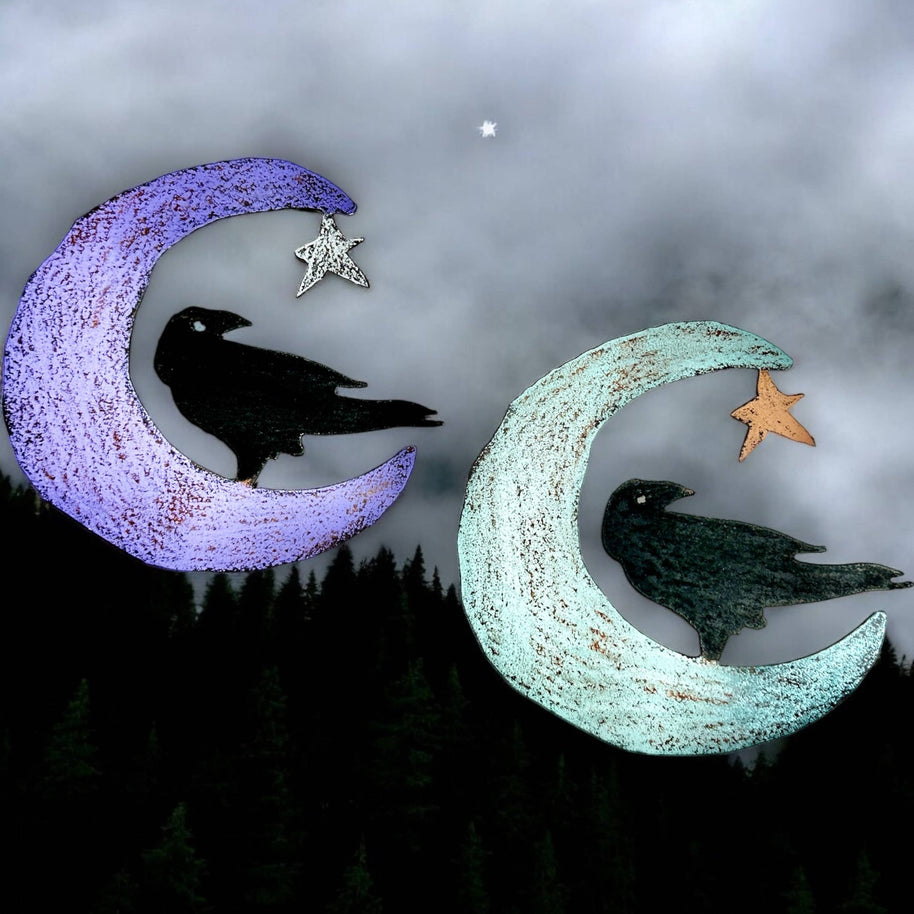 Crow & Moon Magnet