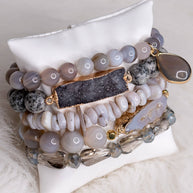 Leona Bracelet Set in Gray