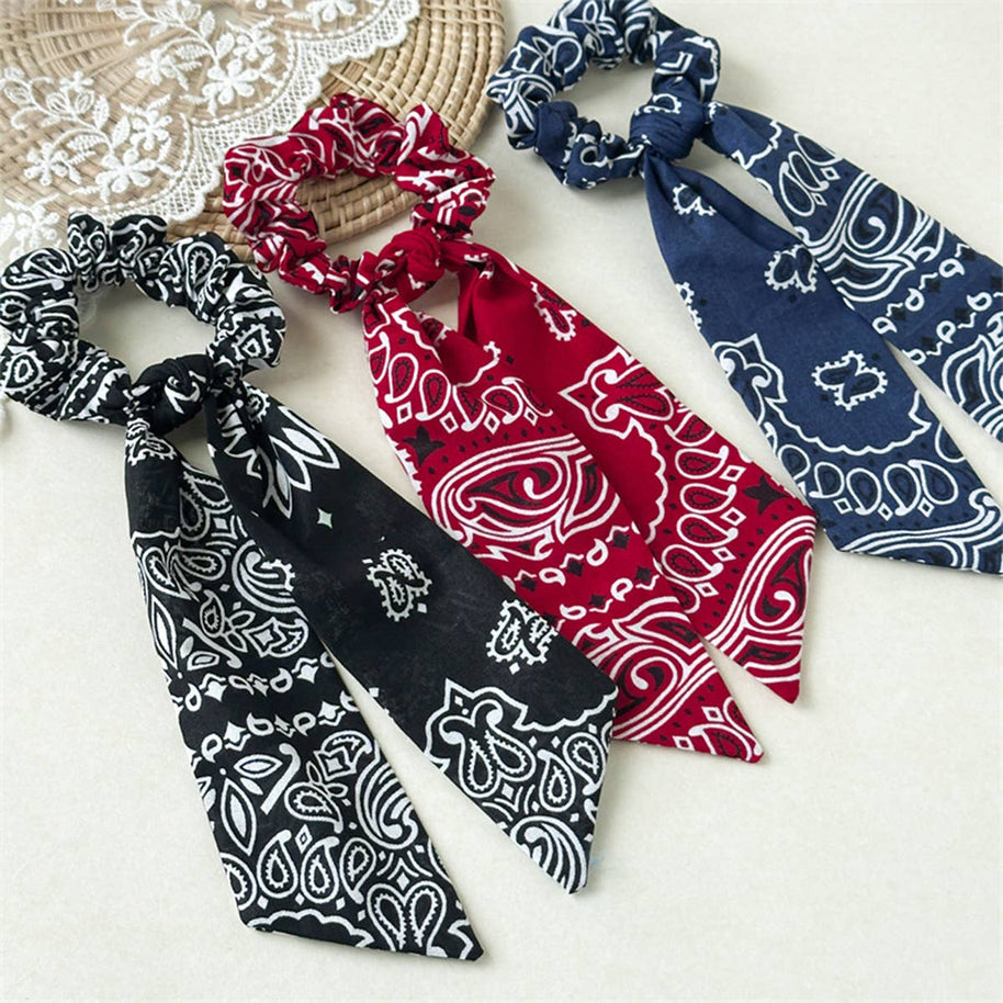 Bandana Ribbon Scrunchie