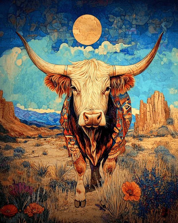 Charging Bull - American Southwest Art Prints