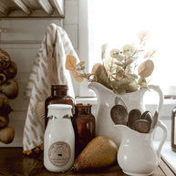 Milk Bottle Candle Farm Stand Apple