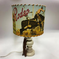 Vintage Bull Rider Lampshade