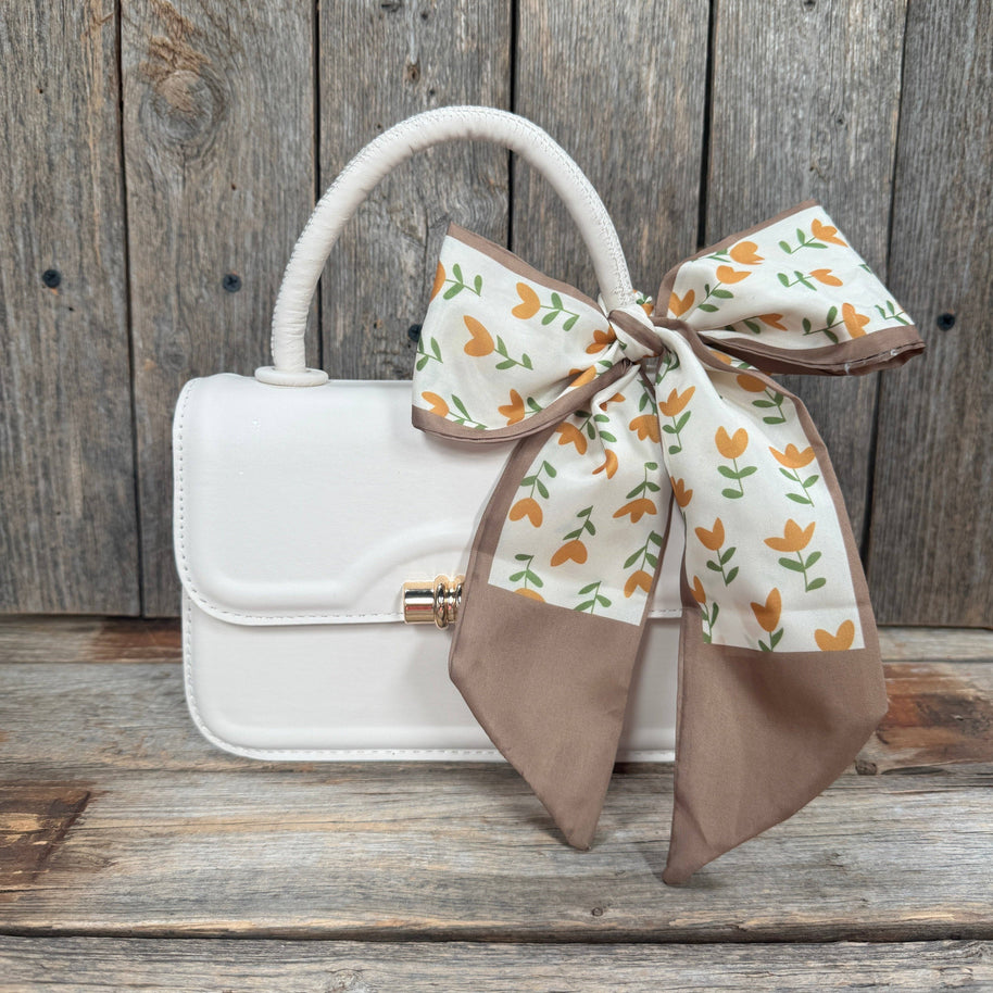 Tan and Cream Western Skinny Mini Wild Rag  / Cowgirl Necktie #TW103