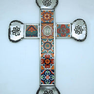 Mexican Talavera Wall Cross Accent