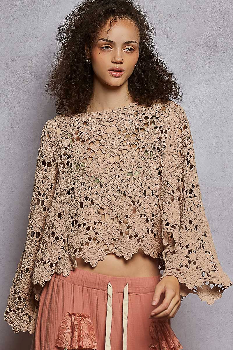 Crochet Chenile Sweater