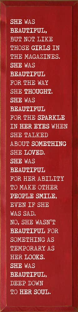 She was beautiful, but not like those girls