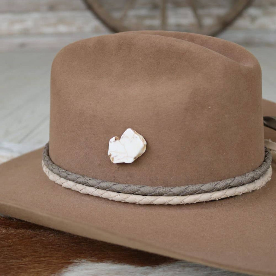 White Stone Hat Pin