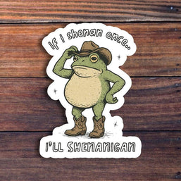 If I Shenan Once I'll Shenan Again Sticker