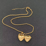 GP Heart Locket Necklace Openable
