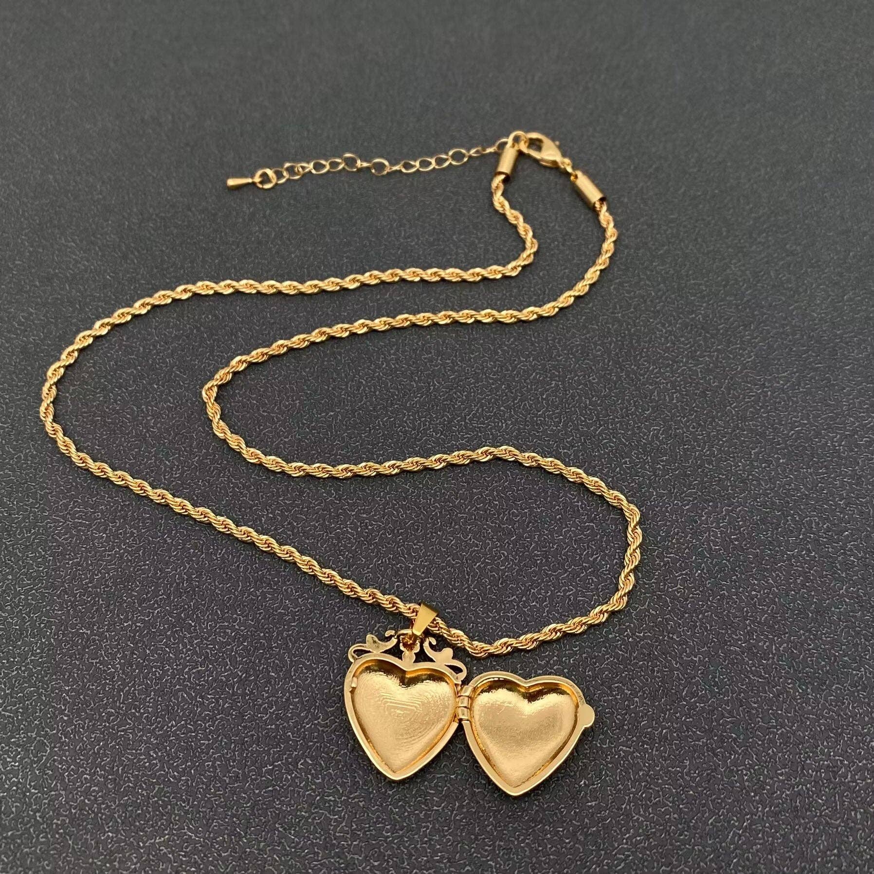 GP Heart Locket Necklace Openable