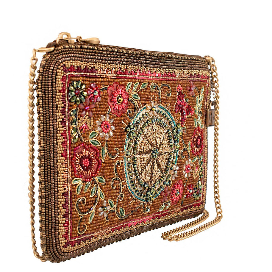 Rose & Pink Time Traveler Beaded Mini Crossbody