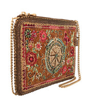 Rose & Pink Time Traveler Beaded Mini Crossbody