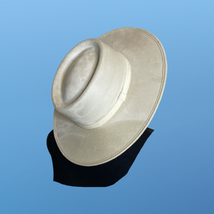 Crown Vegan Suede Flat Brim Boater Hat