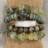 Elyse Bracelet Set Laboradite/Green