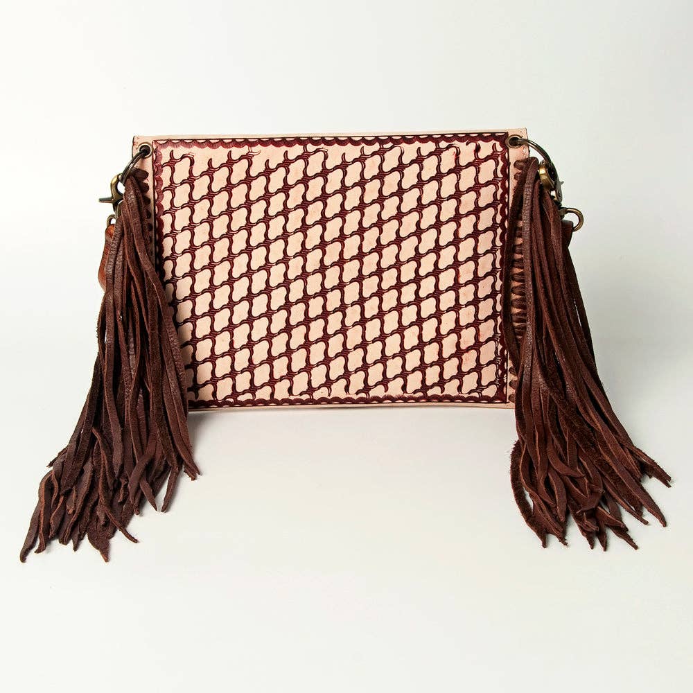 Tooled Leather Envelope Purse