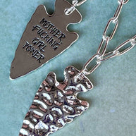 Girl Power Necklace in Silver