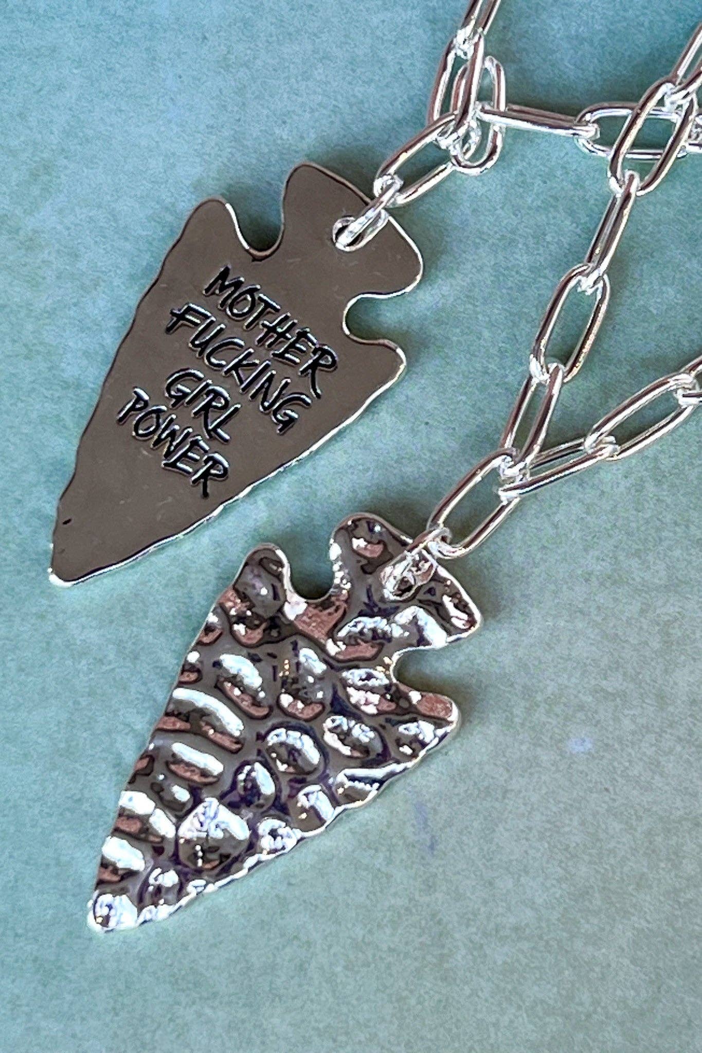 Girl Power Necklace in Silver