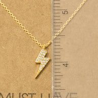 Cz Lightning Bolt Necklace