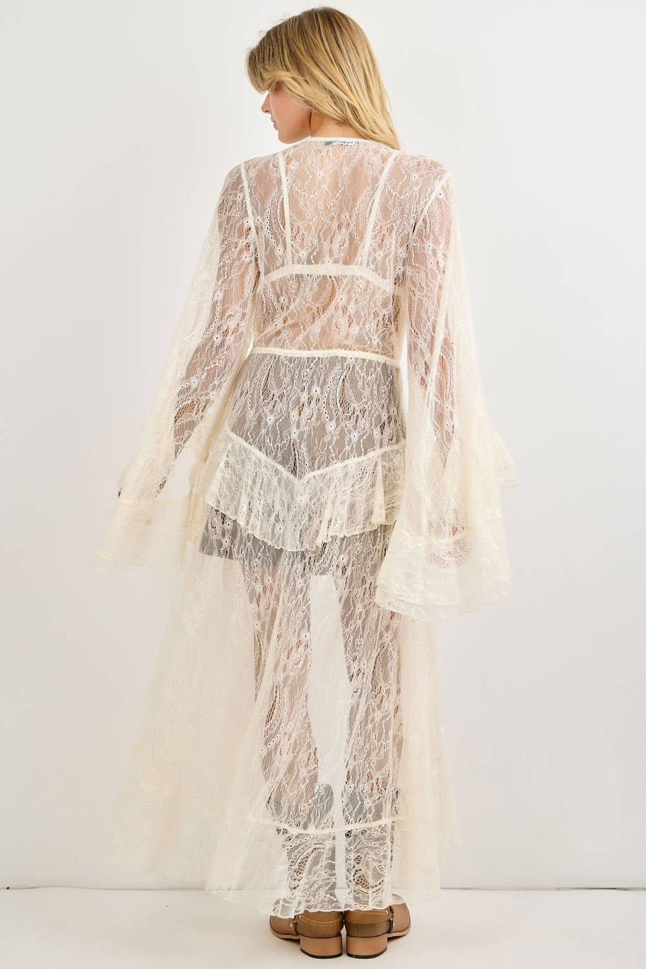 Lace Duster, Ivory