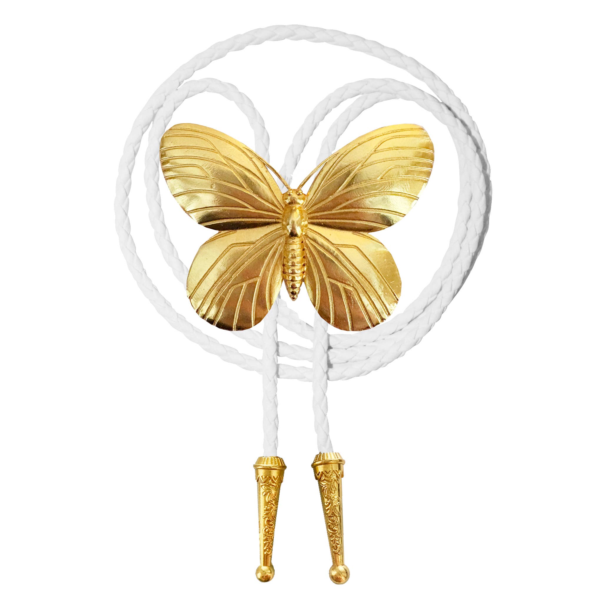 Gold Butterfly Bolo Tie