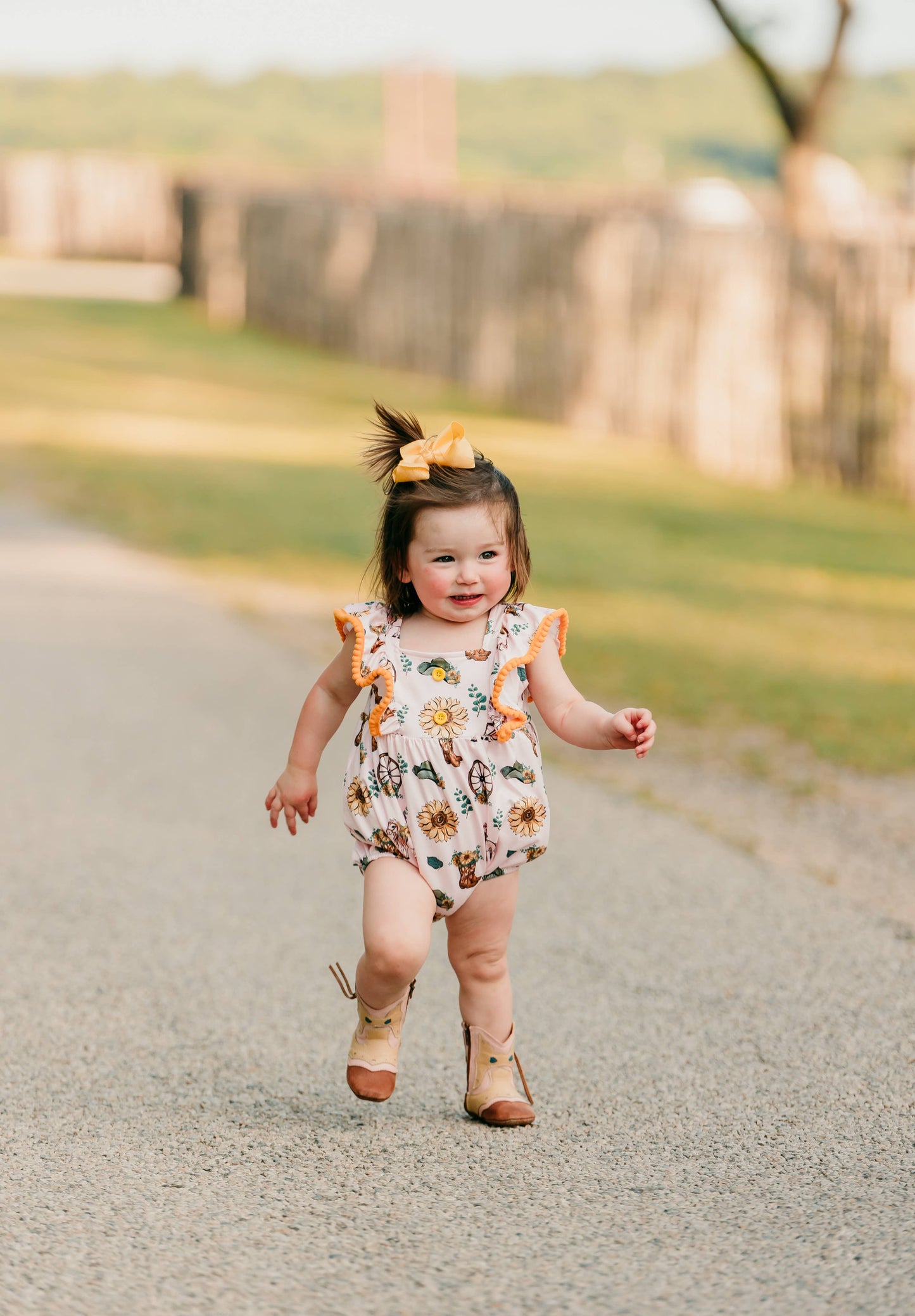 Sunflower Infant Romper